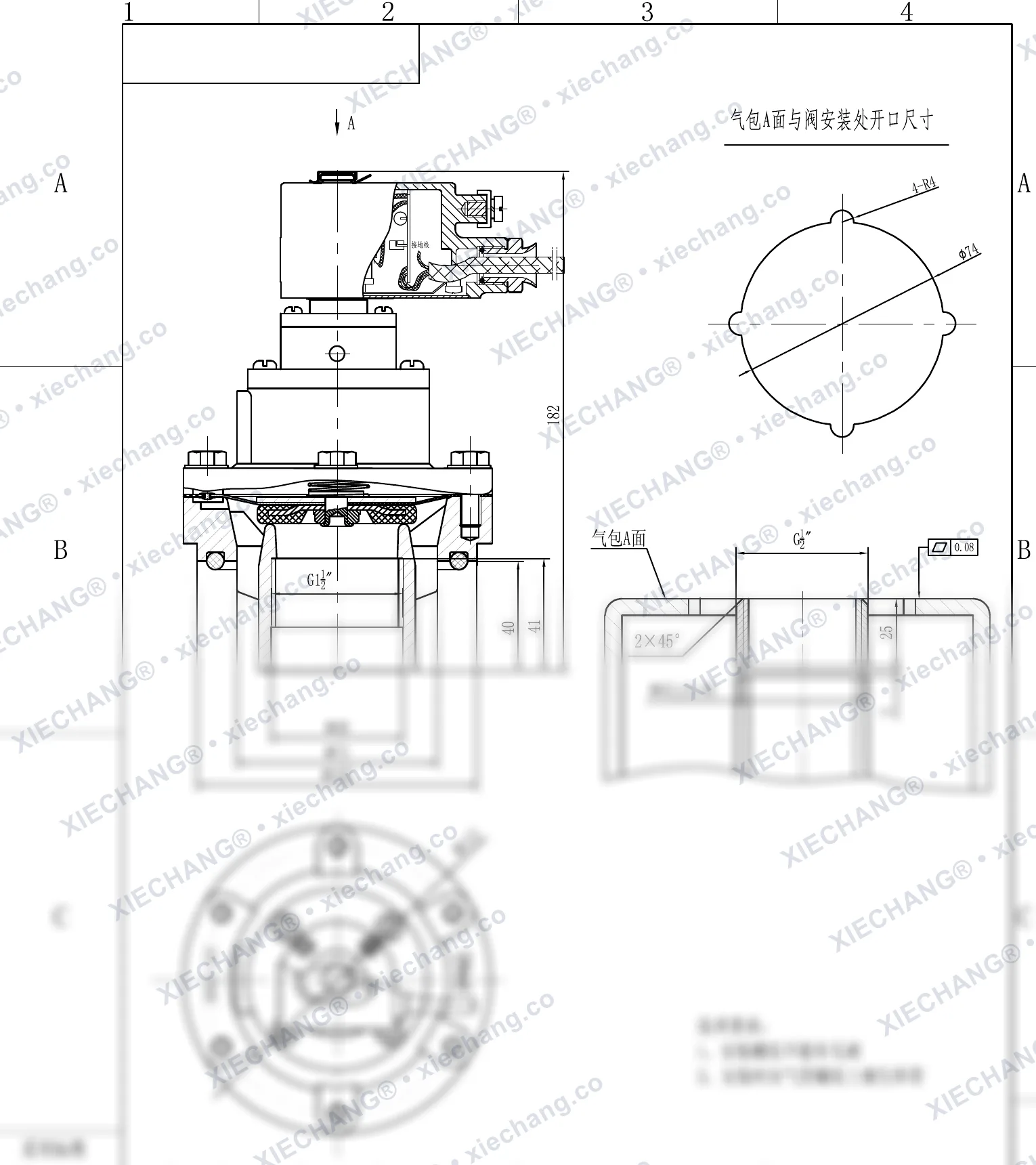 DCF-F-Y-40S · 1.5" · พัลส์วาล์วเกลียวตัวผู้กันระเบิด — แบบติดตั้ง