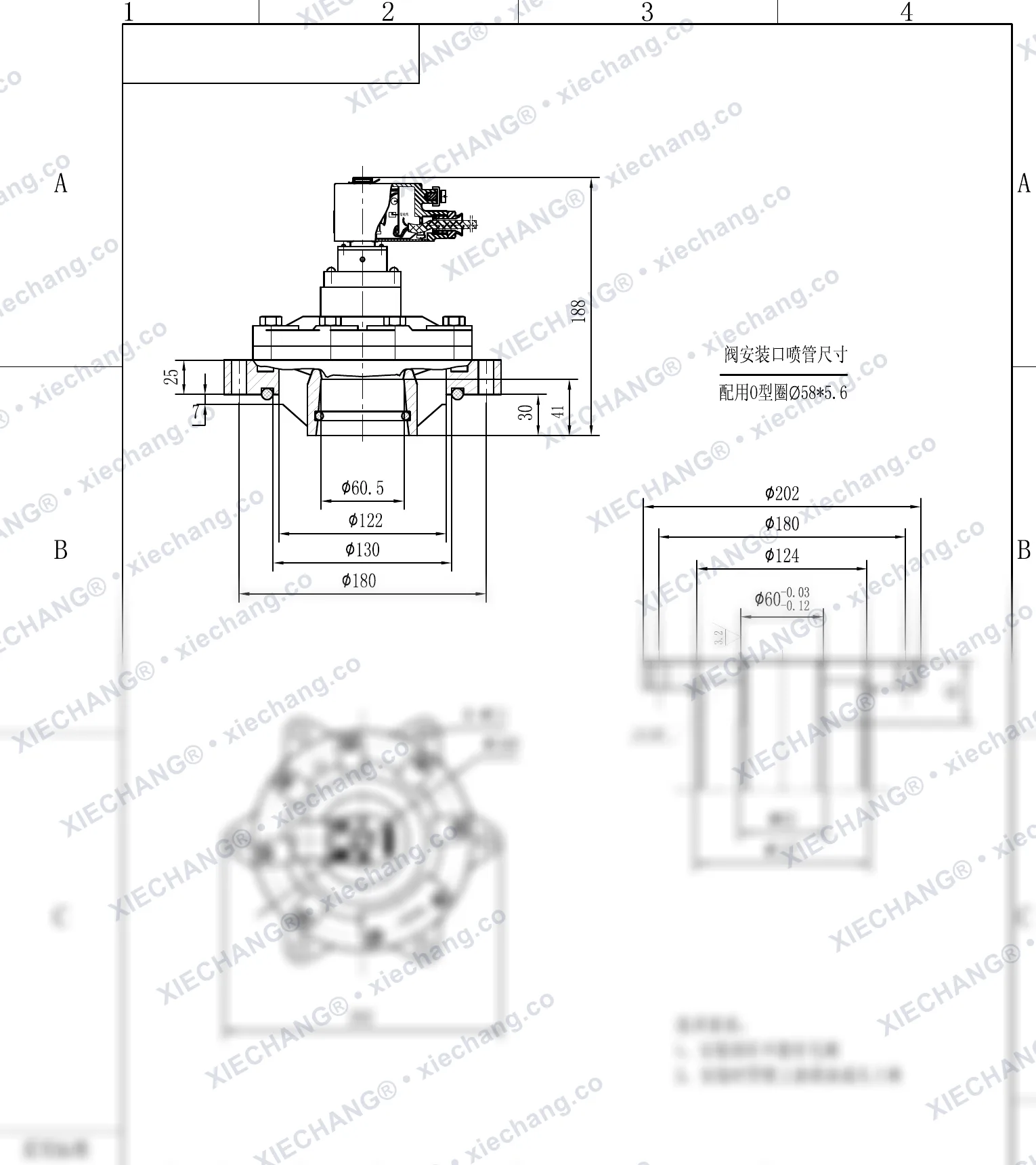 DCF-F-Y-50S · 2" · พัลส์วาล์วแบบจุ่มกันระเบิด — แบบติดตั้ง