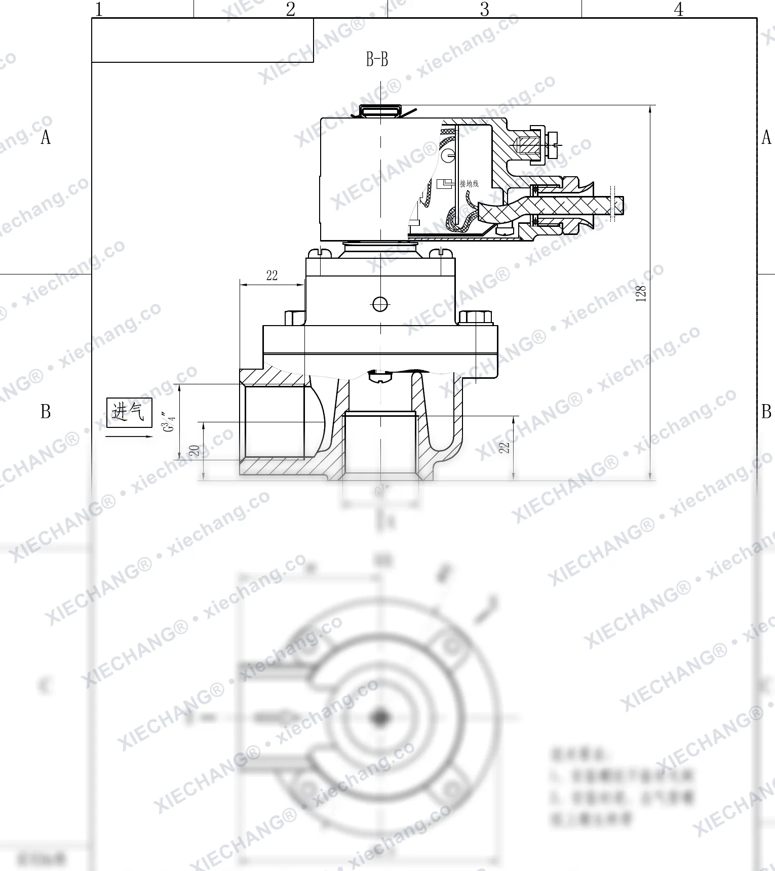 DCF-F-Z-20 · 3/4" · พัลส์วาล์วแบบมุมฉากกันระเบิด — แบบติดตั้ง