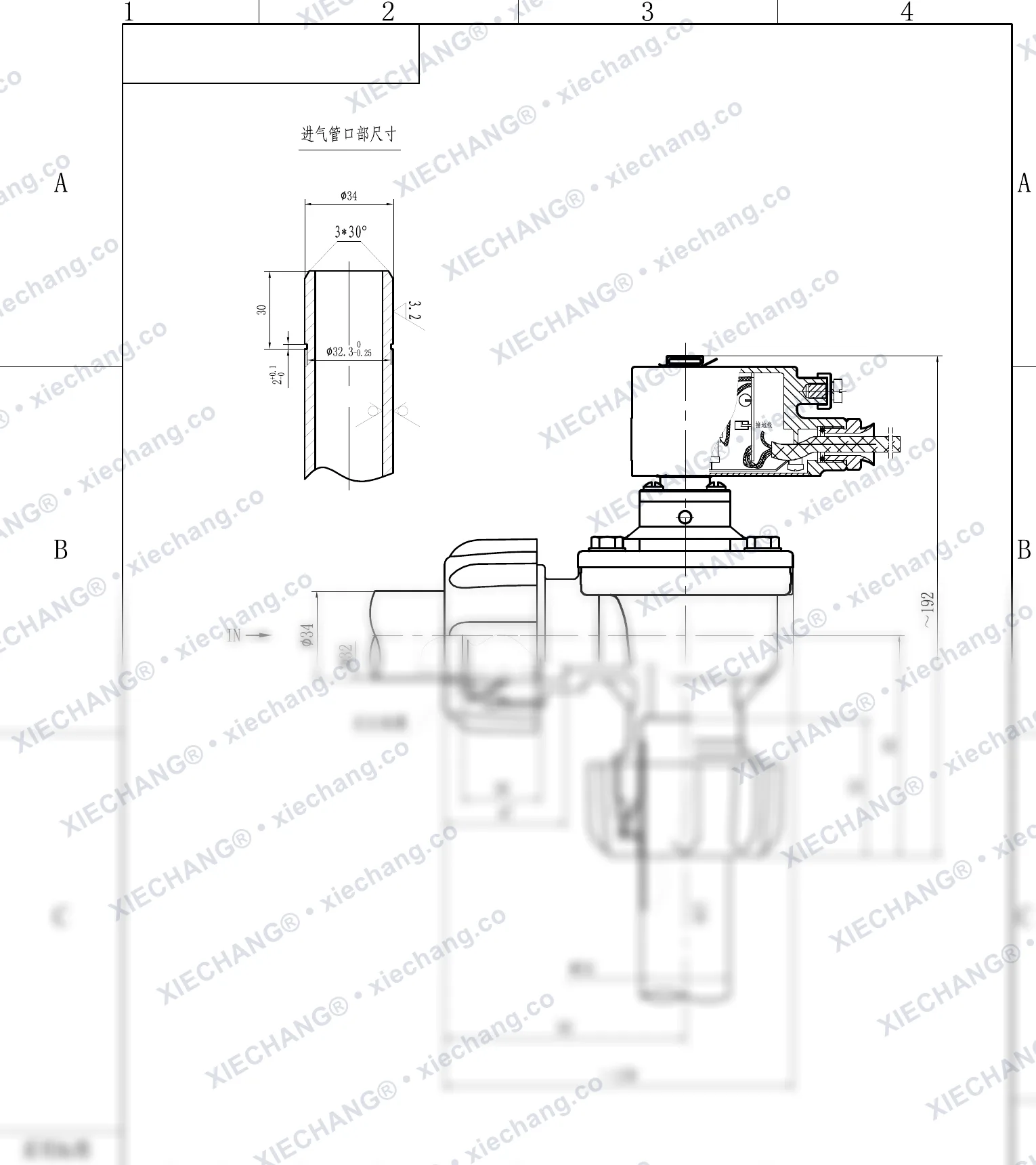 DCF-F-ZM-25 · 1" · พัลส์วาล์วแบบมุมฉากเกลียวตัวผู้กันระเบิด — แบบติดตั้ง