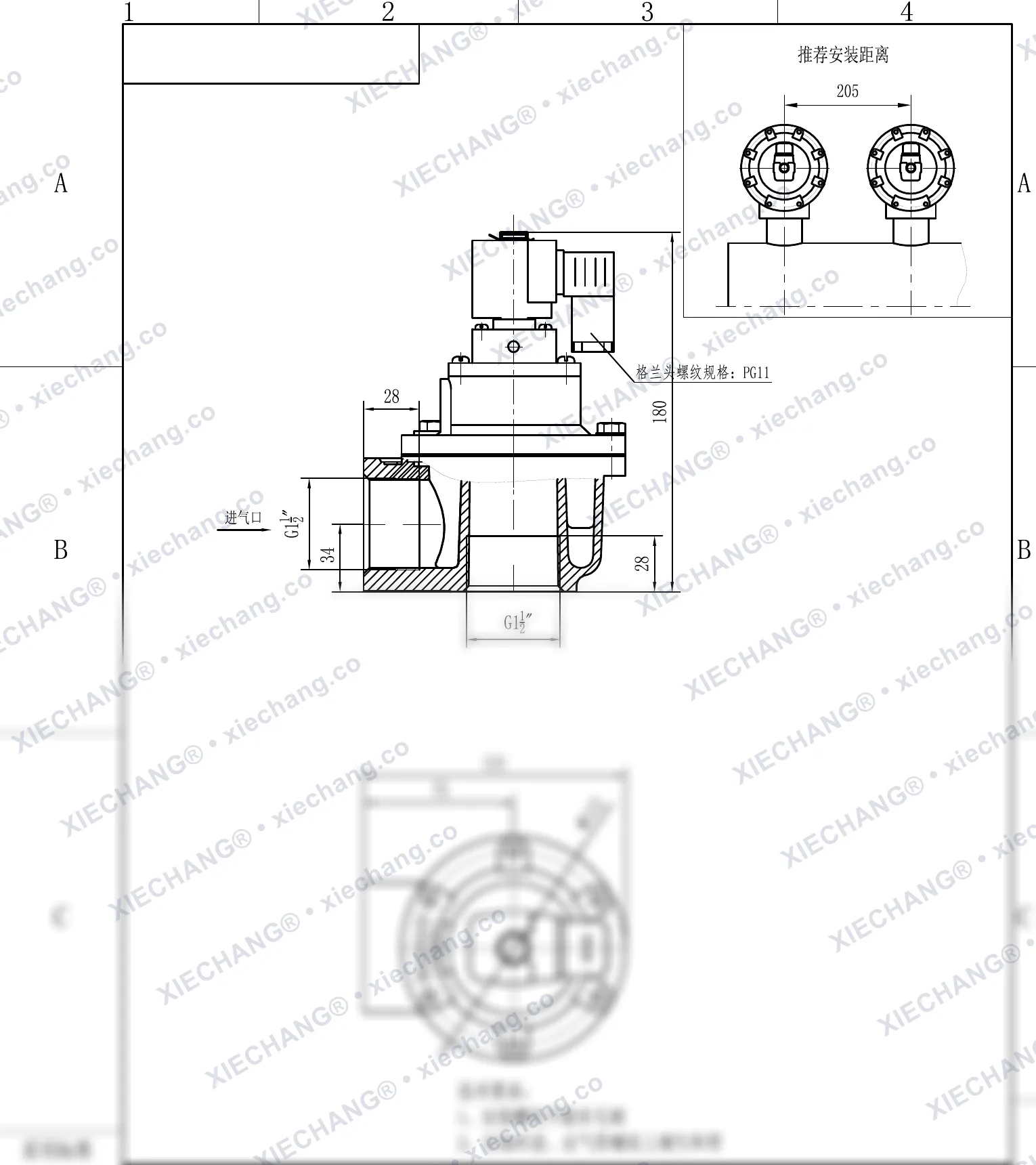 DCF-Z-40S · 1.5" · พัลส์วาล์วแบบมุมฉาก — แบบติดตั้ง
