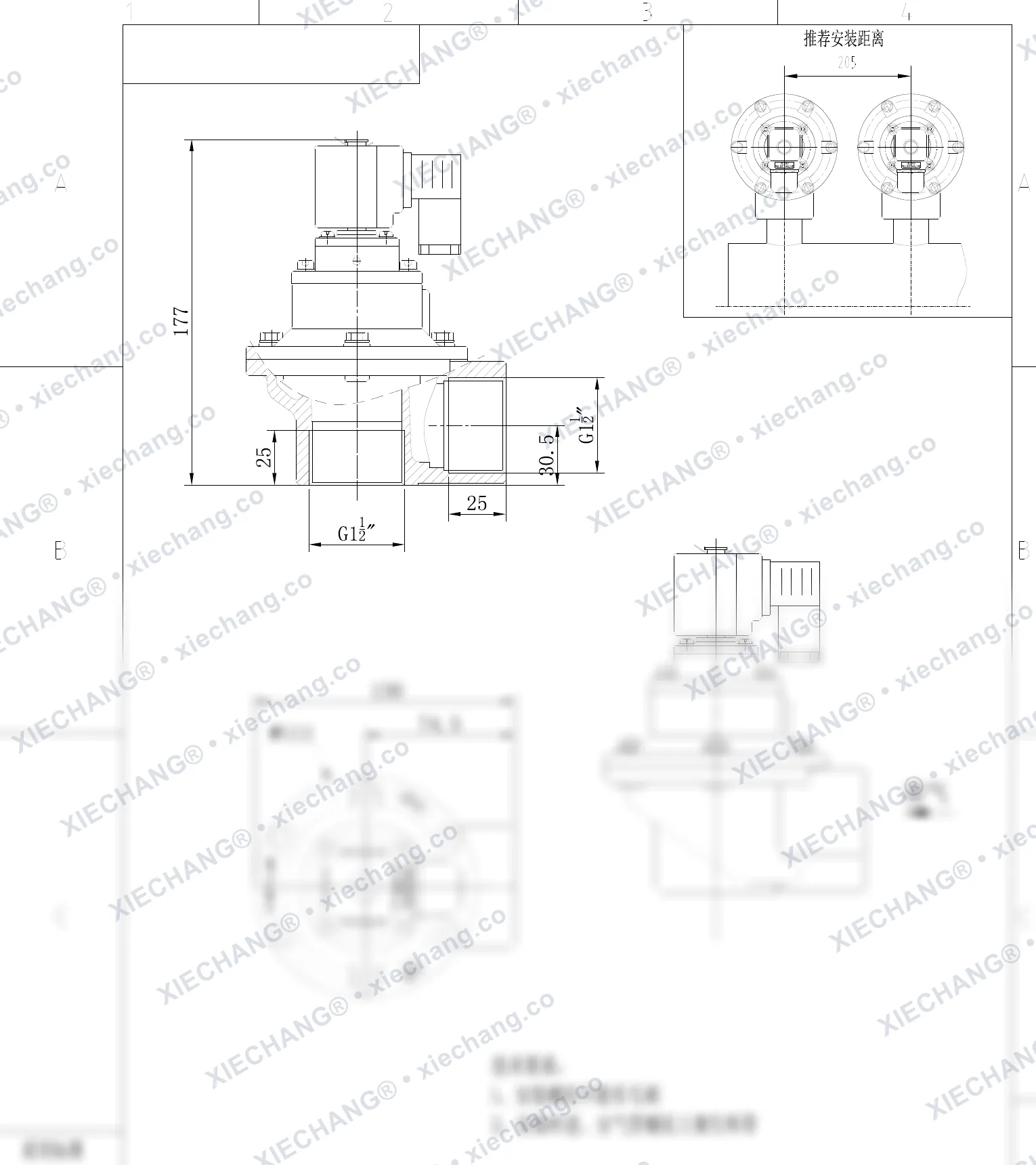 DCF-Z-40S-C · 1½" · พัลส์วาล์วแบบมุมฉาก — แบบติดตั้ง