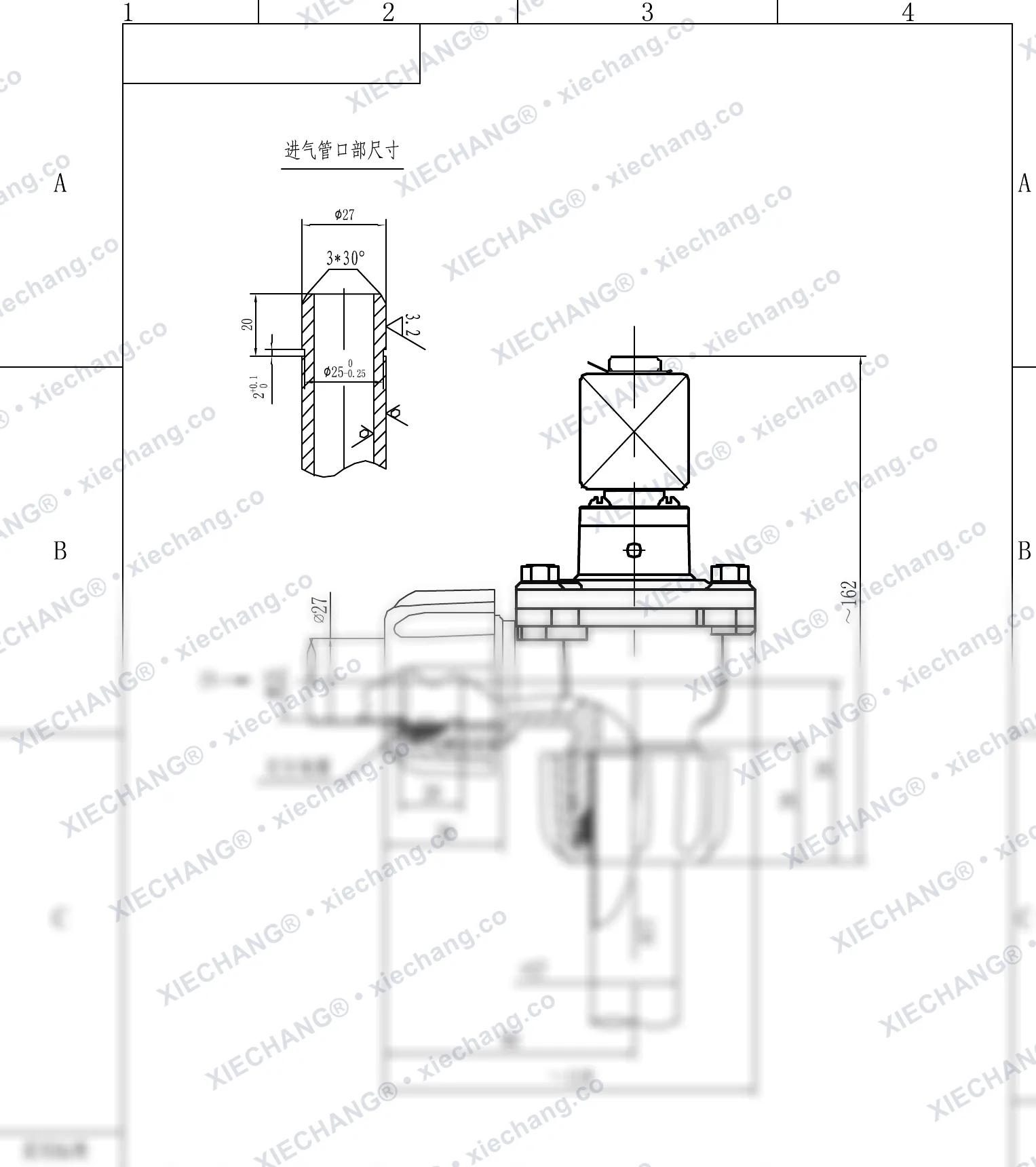 DCF-ZM-20 · 3/4" · พัลส์วาล์วแบบมุมฉากเกลียวตัวผู้ — แบบติดตั้ง