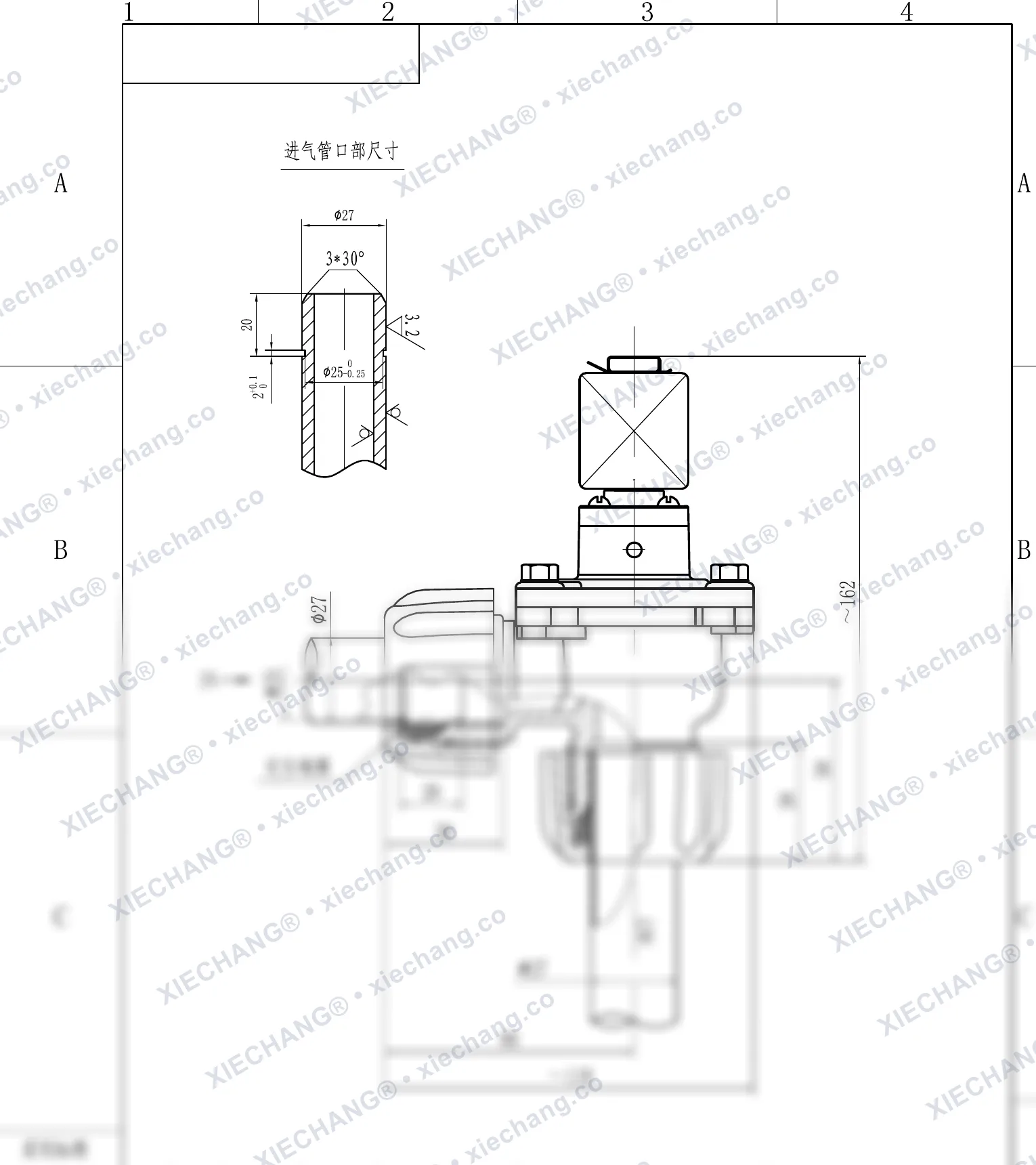 DCF-ZM-20 · 3/4" · พัลส์วาล์วแบบมุมฉากเกลียวตัวผู้ — แบบติดตั้ง