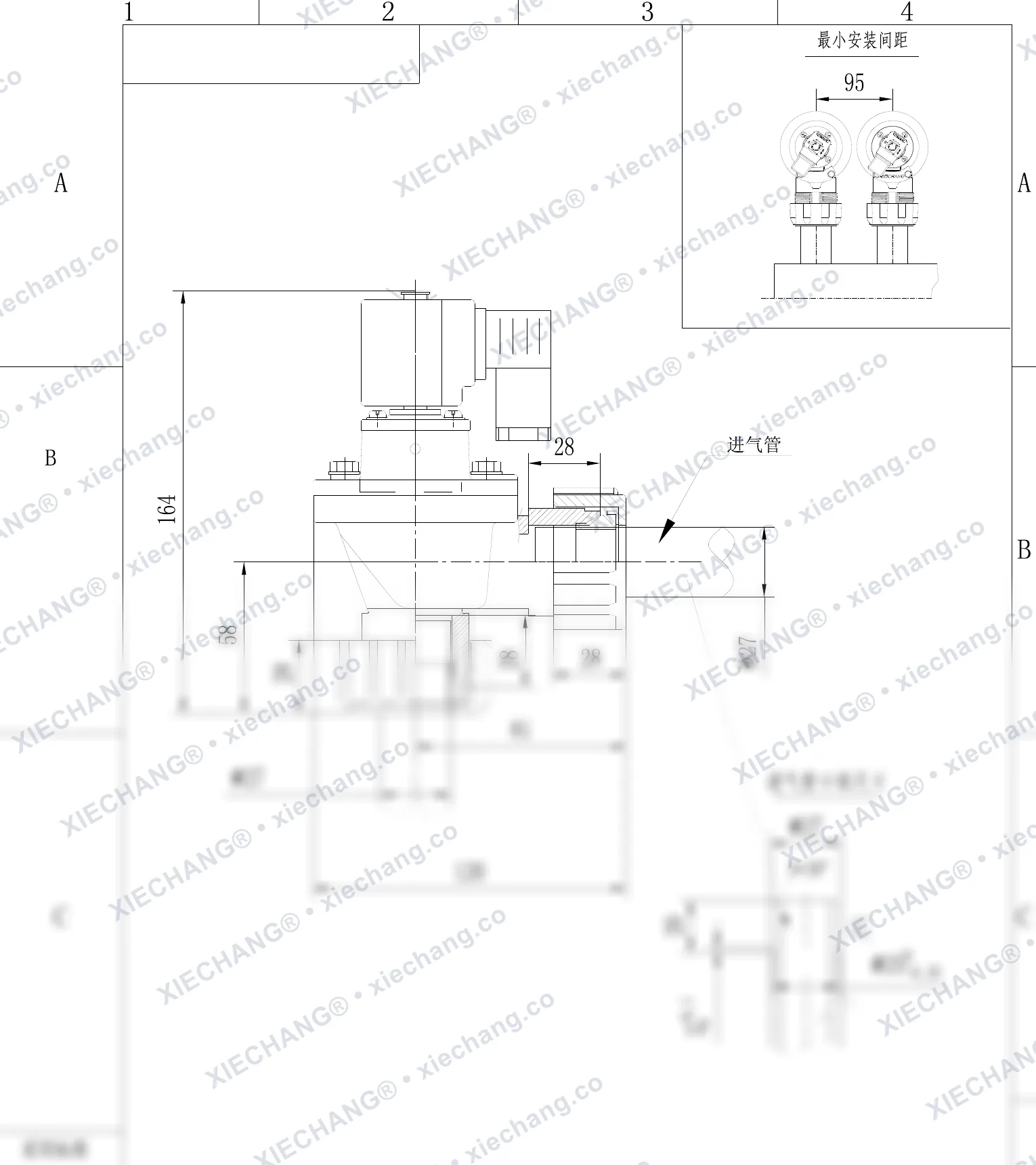 DCF-ZM-20-C · 3/4" · พัลส์วาล์วแบบเกลียวตัวผู้ — แบบติดตั้ง