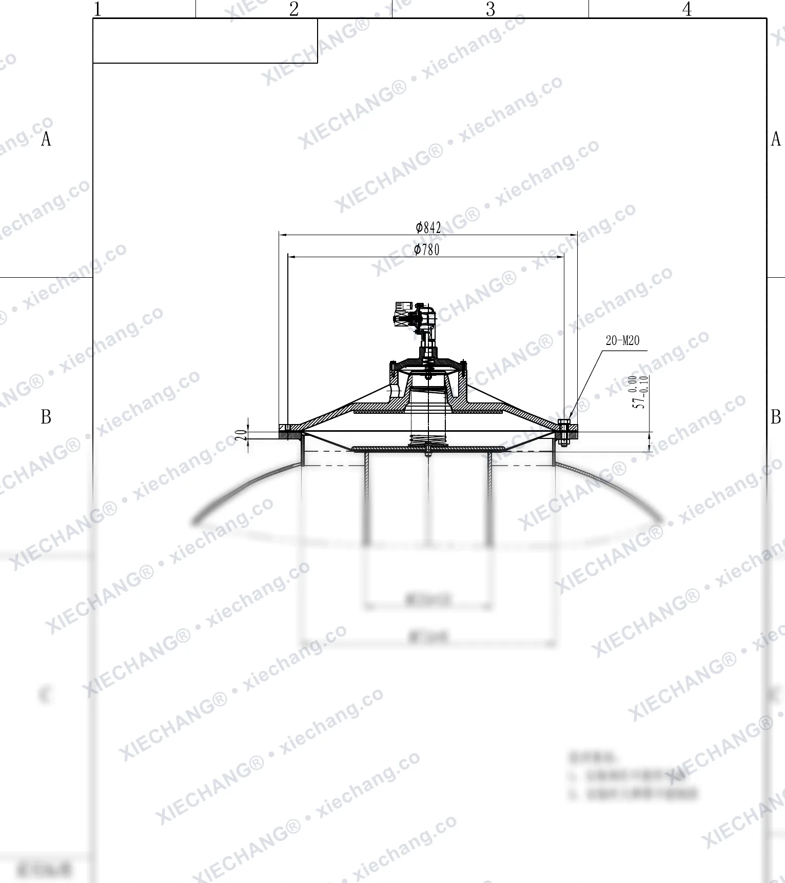 DMY-III-350C · 14 นิ้ว · พัลส์วาล์วแรงดันต่ำแบบจุ่ม/จม — ภาพวาดการติดตั้ง