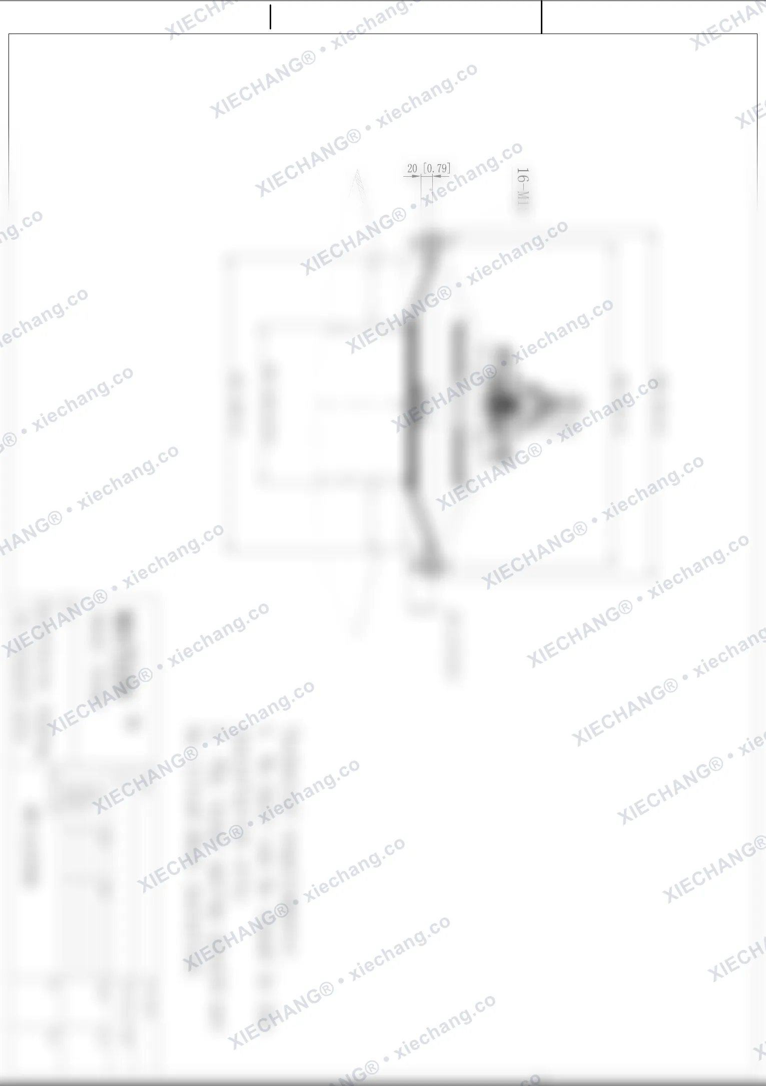 WPS-CA/EP250 · 10 inch · วาล์วขนาดใหญ่แรงดันต่ำพิเศษ — ภาพวาดการติดตั้ง