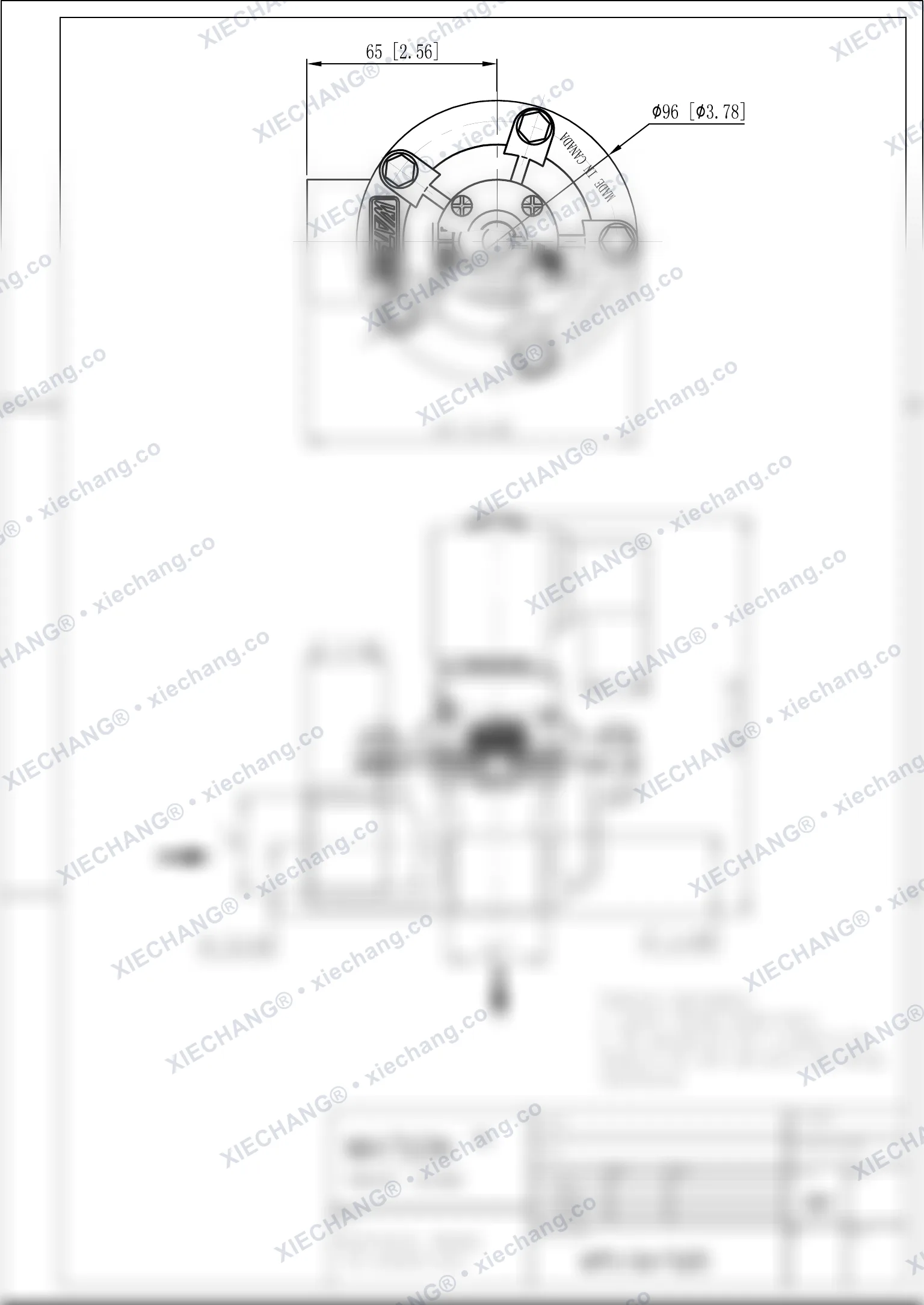 WPS-CA/TG25 · วาล์วแบบมุมฉาก — ภาพวาดการติดตั้ง
