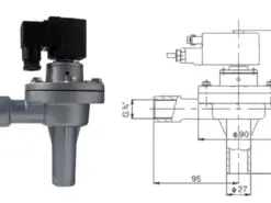 พัลส์วาล์วแบบมุมฉากมาตรฐาน DCF-2L-B — ตัวอย่างซีรีส์