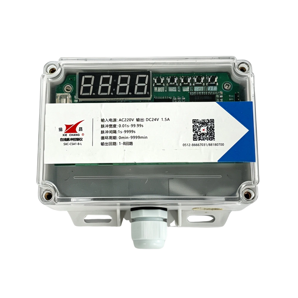 เครื่องควบคุมพัลส์เจ็ท Xiechang® SXC-C5A1-8-L เอาต์พุต 8 ช่อง